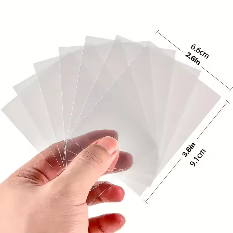 Esports Gaming Arm Sleeve - 100/300 pces mangas de cartão transparentes