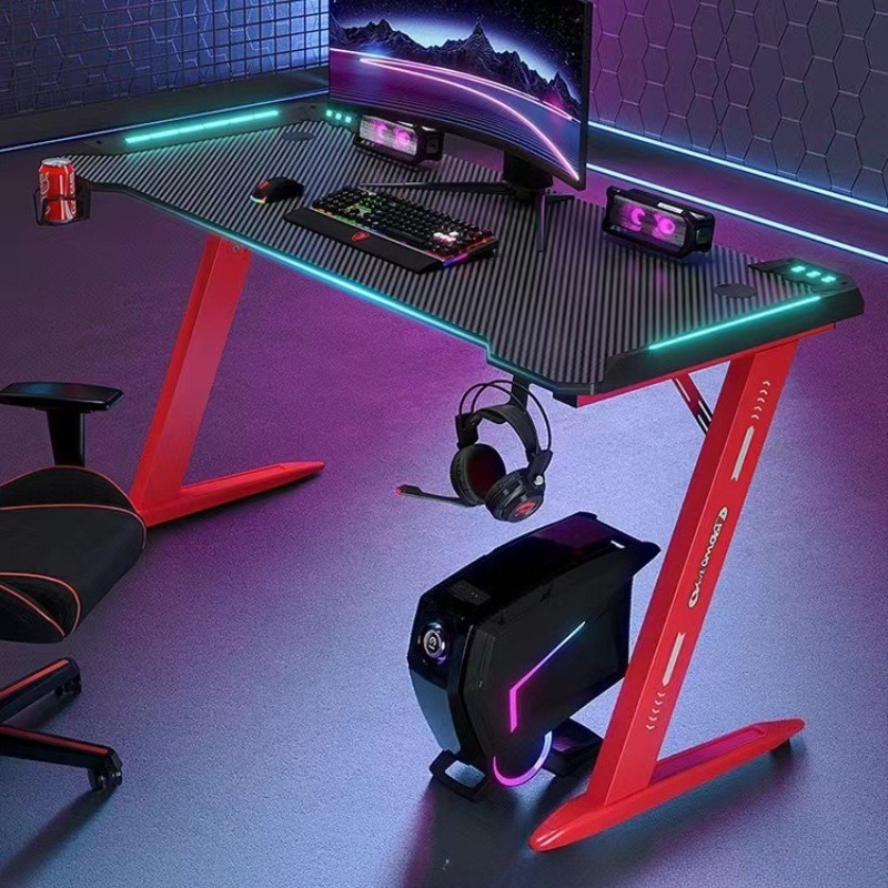 Esports Gaming Cafe - Mesa de Computador Gamer com Luz