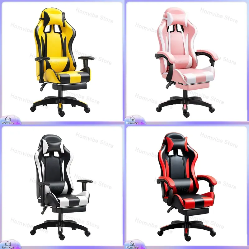 Esports Gaming Chair - Cadeira de Jogos Ergonômica com Suporte