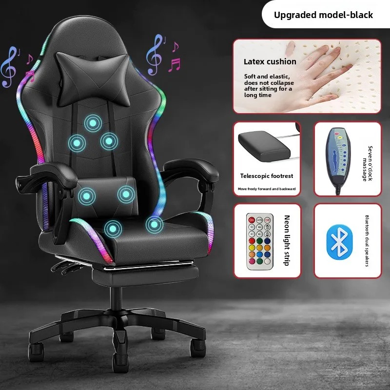 Esports Gaming Chair - Cadeira Gamer com Luzes, Caixa de