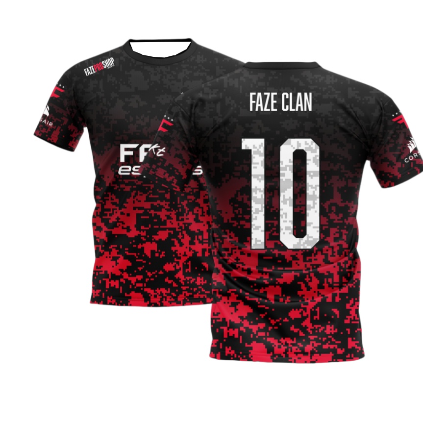 Nova Camisa FaZe Esports 2026  - Esports Gaming Jersey avaliação e preço