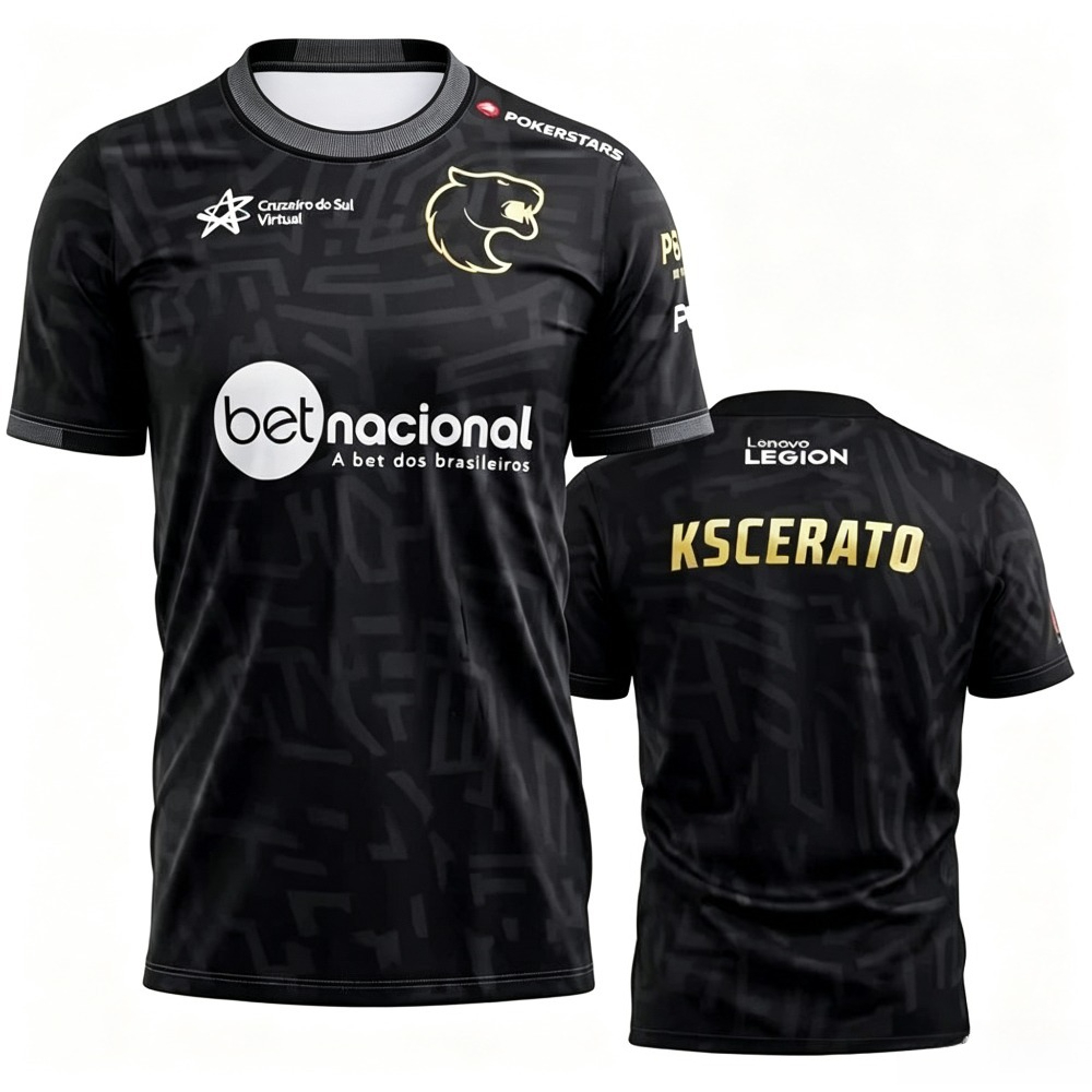 Camiseta FURIA Esports CSGO Pr - Esports Gaming Jersey avaliação e preço